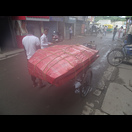 Die Lastenrikscha mit unseren Fahrrädern